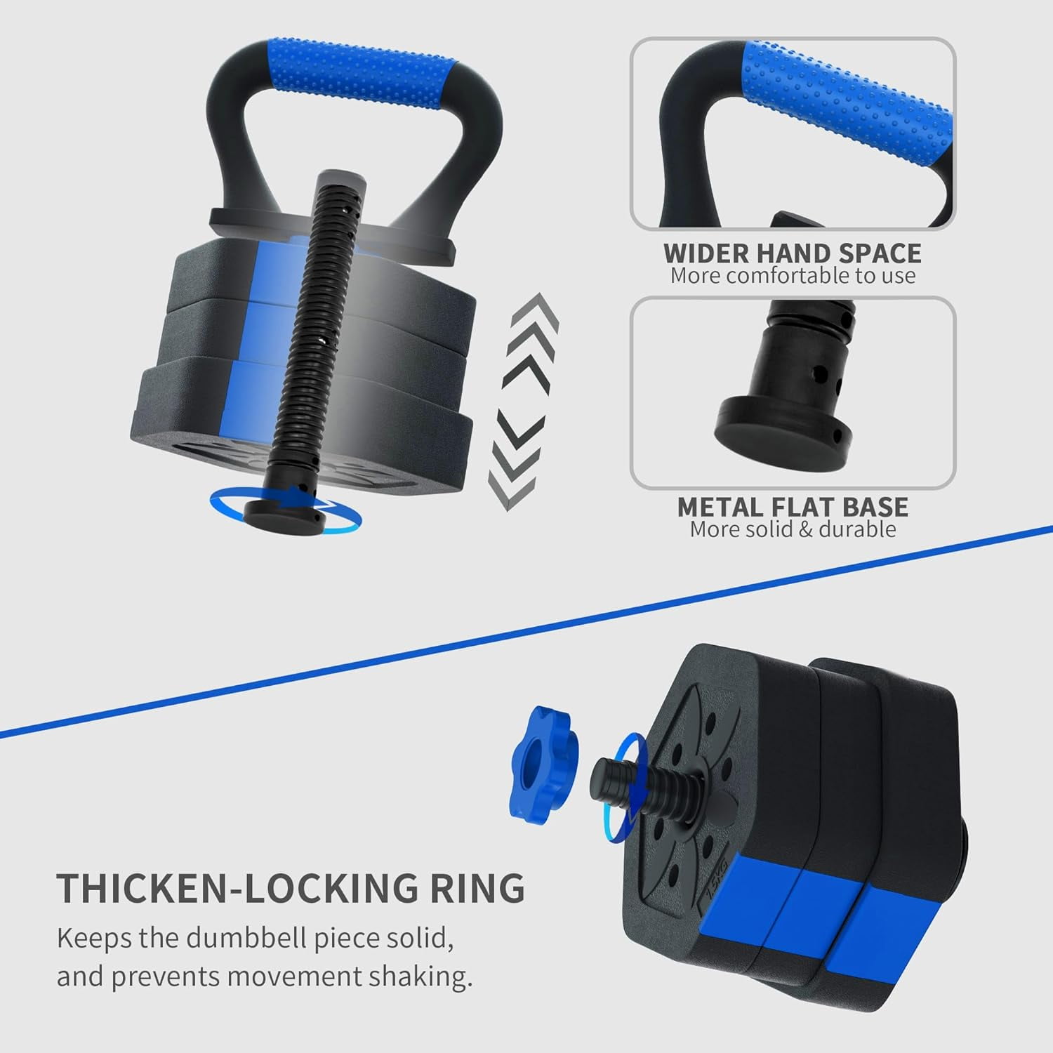 5-in-1 Adjustable Dumbbell Set 25LB, Hexagon Non-Rolling Free Weights with Connector Barbell for Home Gym, Steel Core Foam Grip Strength Training Equipment