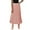 Light Pink, variant on Summer Dresses High Waist Ruffled Chiffon A Line Midi Skirt Solid Long Lengths Spring Dress Navy M