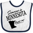 thumbnail image 3 of Inktastic Someone in Minnesota Loves Me Boys or Girls Baby Bib, 3 of 4