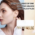 thumbnail image 7 of DESIGNICE 2026 New 20Pairs Hypoallergenic Earrings for Women Rhodium-Plated Alloy Unique Earrings Minimalist Women Jewelry Gift for Mom Style2, 7 of 7
