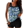 thumbnail image 2 of Levmjia Women's Two Piece Swimsuit Fashion Tankini Set High Waisted Tummy Control Vintage Printed Conservative Beach Vacation Pool Swimming, 2 of 4