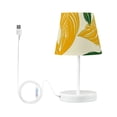 thumbnail image 3 of Leaves Yellow Green LED Desk Lamp Table Lamp USB Bedside Nightstand Small Lamp for Bedroom Living Room Kids Room, 3 of 8