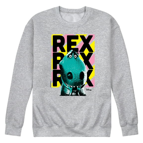 Disney - Toy Story 4 - Rex - Men's Crew Neck Fleece Pullover