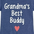 thumbnail image 3 of Instant Message - Grandma Heart Best Buddy - Toddler & Youth Girls Short Sleeve Graphic T-Shirt, 3 of 6