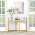 thumbnail image 4 of Costway 47" Golden Metal Frame Foyer Table Modern Faux Marble Top Console Table with Baffle, 4 of 10