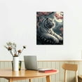 thumbnail image 2 of Nawypu Art Canvas Print Paintings Poster Where Peach Blossoms Bloom, There Are Tigers-Wall Art Pictures on Canvas Framed Artwork for Living Room Office Home Decor, 2 of 4