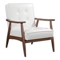 thumbnail image 2 of HomeRoots 395026 32.9 x 27.2 x 32.1 in. Rocky Arm Chair, White, 2 of 9