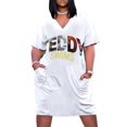 thumbnail image 1 of Teddy Swims Essential-Camiseta con capucha para mujer vestido holgado con bolsillo ropa de graduación, 1 of 6