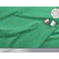 thumbnail image 3 of Soimoi Green Rayon Fabric Mimosa Pudica Leaves Print Fabric by the Yard 58 Inch Wide, 3 of 3