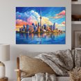 thumbnail image 2 of Designart "Pop Art of an Australian City" Sydney Metal Art Living Room, 2 of 5