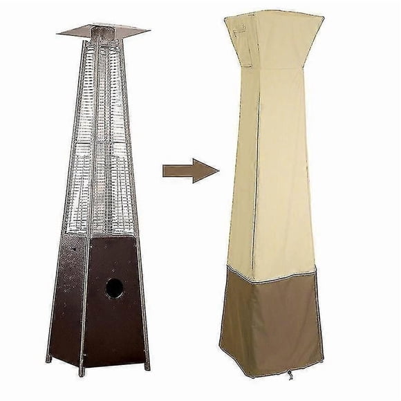 Patio Heater Cover Heavy Duty Waterproof Outdoor Garden Heater Cover Protector Triangle Tall Heater Cover