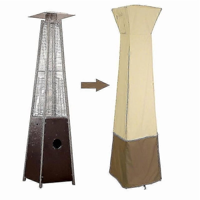 Patio Heater Cover Heavy Duty Waterproof Outdoor Garden Heater Cover Protector Triangle Tall Heater Cover