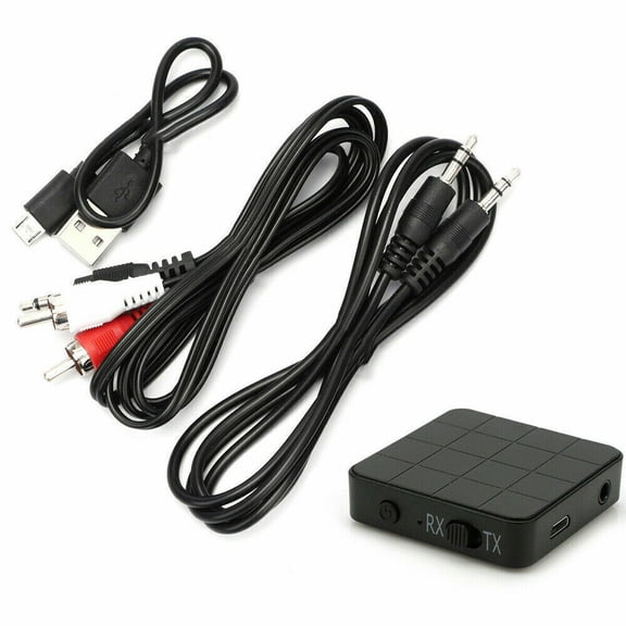 2 In1 Bluetooth 5.0 Wireless Receiver Transmitter RCA To 3.5Mm Aux Audio Adapter