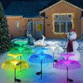 thumbnail image 5 of 1 paquete de 1/2/3 capas de luces solares de medusas para árbol de Navidad con decoraciones LED de Halloween que cambian de color, 5 of 5