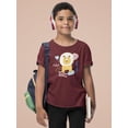 thumbnail image 2 of Funny Lion Doodle T-Shirt Juniors -Image by Shutterstock,  Large, 2 of 4