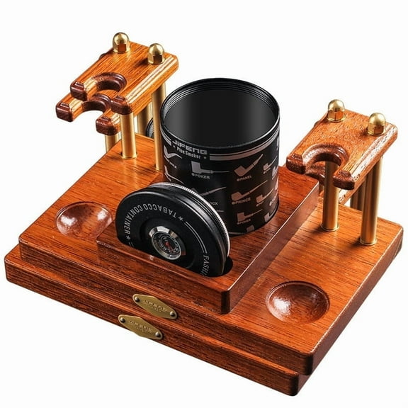 Monsoon Pipe Accessories Pipe Stand Rosewood Two-Position Pipe Holder Pipe Seat Tobacco Humidifier Set JF-YDJ002