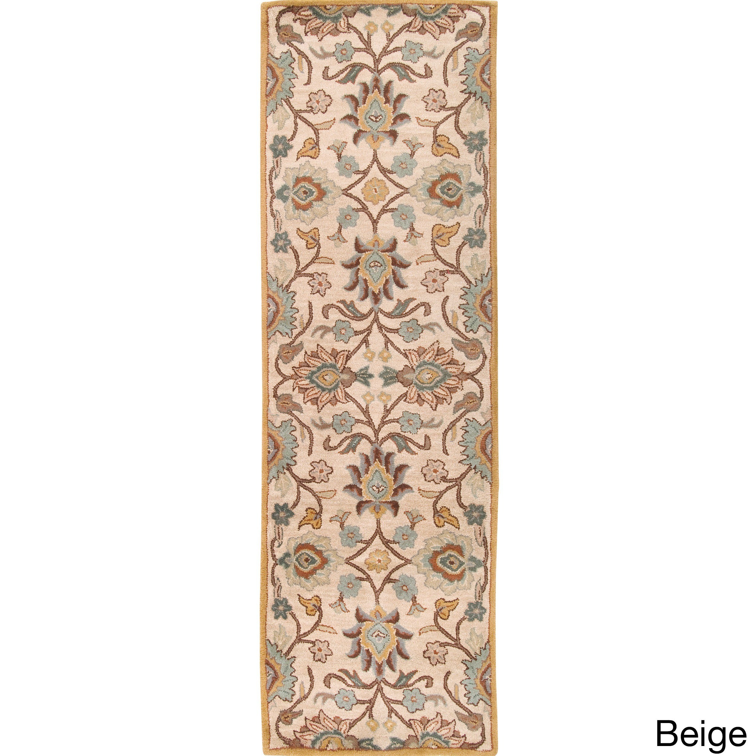 Surya Carpet, Inc. Handtufted Patchway Wool Runner Rug 3' x 12'
