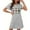 Gray, variant on Womens Moomoo Nightgowns Soft Plus Size Black Short Sleep Dress Short Sleeve Print Nightgowns for Women