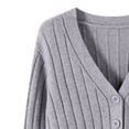 thumbnail image 5 of Erwazi Womens Cardigan Sweaters Button Down Cotton Jacket Coat Solid Casual Long Sleeve V-Neck Outerwear, 5 of 5