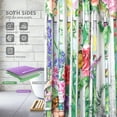 thumbnail image 2 of Colorful Flower Shower Curtain Modern Farmhouse Shower Curtains for Bathroom Gray Wood Bird Bathroom Shower Curtain Waterproof Fabric Shower Curtains Set with 12 Hooks 72×72, 2 of 6