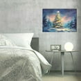 thumbnail image 6 of 16x24 inch Oil Painting&nbsp;Wall Art Starry Night Christmas Tree,Rustic Cafes,Lounge,Office Wall Decor Canvas Hanging Picture,Beautiful Starry Night Christmas Tree Art Prints,For Man Cave,Bar,Gym, 6 of 6