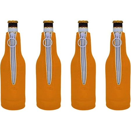 

Blank Neoprene Beer Bottle Coolie (4 Pack Orange)