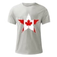 thumbnail image 4 of Tops para hombre, blusas y camisas de cuello redondo y manga corta para hombre. Camiseta de cuello redondo y manga corta con estampado de bandera canadiense para hombre. Blusa de algodón y poliéster p, 4 of 5
