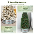 thumbnail image 6 of Patiojoy Galvanized Christmas Tree Ring Metal Tree Collar w/ 30 Inch Diameter Base Silver, 6 of 10