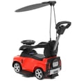 thumbnail image 4 of Land Rover Defender Kids Ride on Push Car with Sunshade Canopy, 4 of 11