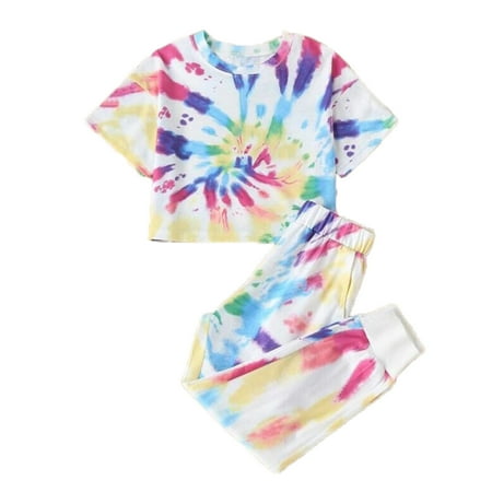 

Baby Girl Clothes Outfits Cotton O-Neck Tops Casual 2PC Set