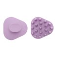 thumbnail image 5 of Unique Bargains 1 Set Durable Hair Shampoo Brush for Head Massage 3.15"x3.15" Purple White, 5 of 6