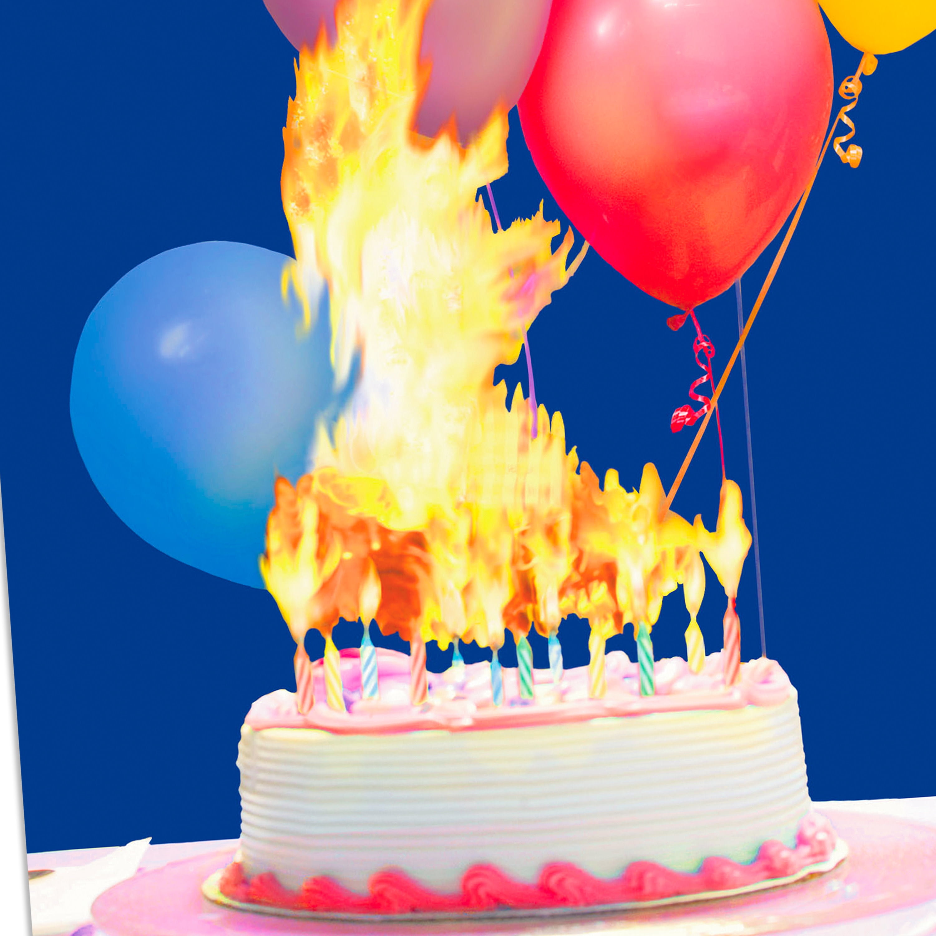 Hallmark Greeting Card BD FLAMING CK