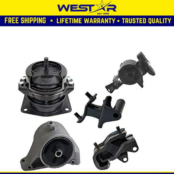 Fits 2006-2008 Honda Pilot 3.5L 4WD Motor & Transmission Mount Full Set 5PCS : A4519HY, A4533, A4523, A4531, A4532