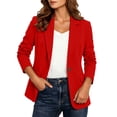 thumbnail image 7 of Blazers for Women Business Casual Long Sleeve Lapel Open Front Suit Jacket Work Office Blazer Trendy Suit Jacket with Pockets, 7 of 7