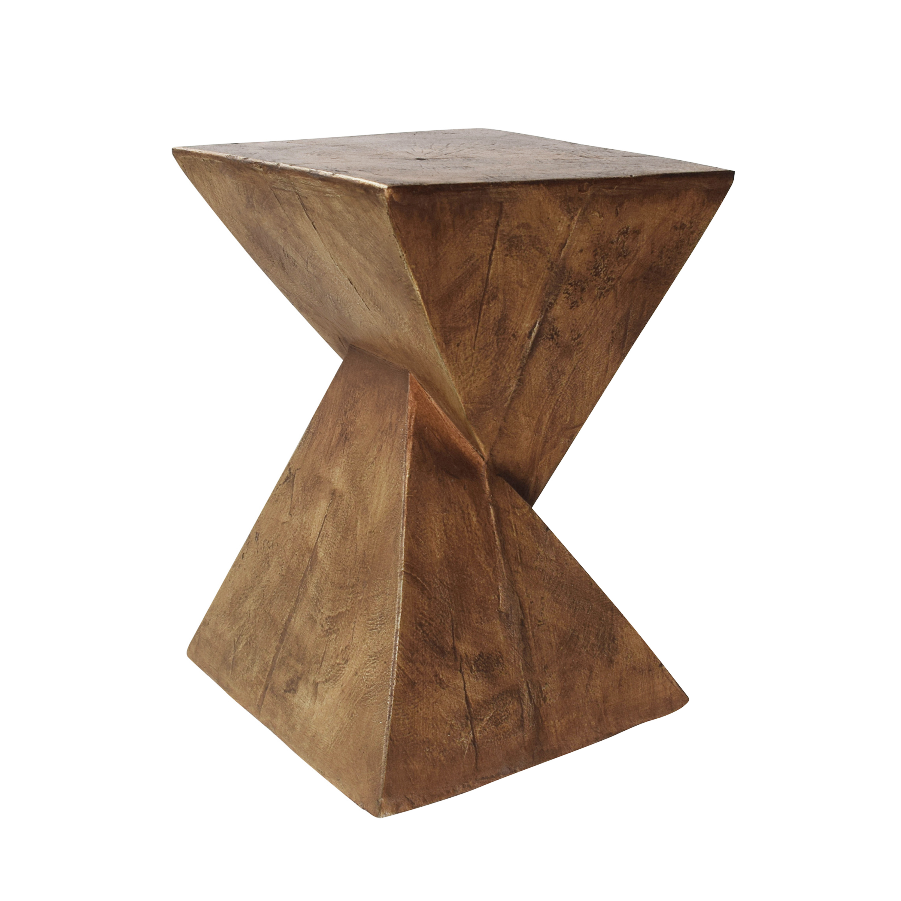 Katie Outdoor Lightweight Concrete Accent Table, Natural - image 5 of 6