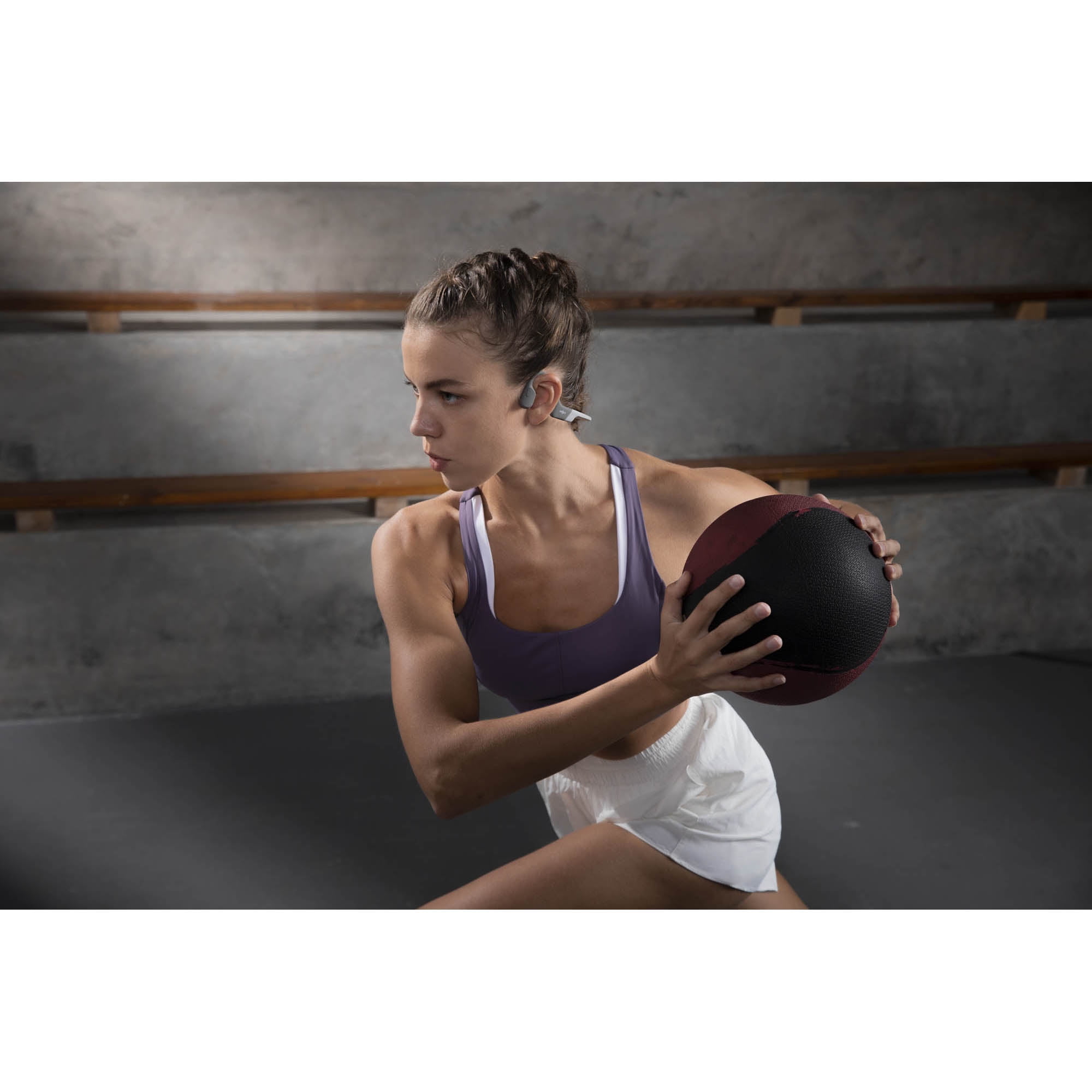 Shokz - OpenRun, CASQUE DE SPORT A CONDUCTION OSSEUSE, greis