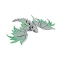 thumbnail image 4 of 3D Printed Stone Dragon 2 Pack – Articulated Moveable Wings, Stone Texture Dragons with Green Blue and Black Red Wings, Flexible Fidget Desk Figurines for Adults, Collectible Fantasy Décor, 4 of 6
