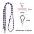thumbnail image 5 of Takfox Phone Lanyard, Adjustable Crossbody Cell Phone Neck Strap and Universal Mobile Phone Wrist Lanyard, and Patch Tether Tab for Most Smartphones Travel Essentials,Colorful, 5 of 11