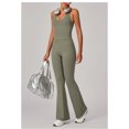 thumbnail image 3 of SKQIT Women 2 Piece Workout Sets Padded Cross Back Crop Tank High Waist Flare Leggings Sets Yoga Outfits, 3 of 7