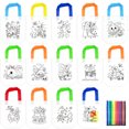 thumbnail image 3 of 14pcs Graffiti Bag, Non-woven Colouring Bags Party Favor Bag Graffiti Bag with 12 Colouring Pen for DIY Graffiti Bags Ideal Children's Birthday Gifts for Birthday Parties Gifts Schools Kindergarten, 3 of 7
