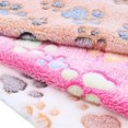 thumbnail image 3 of Paw Print Pet Blanket Dog Cat Super Soft Throw, 3 of 5
