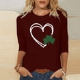 thumbnail image 1 of TaTaai Womens Saint Patricks Day Tshirt Celtic Knot Print Short Sleeve Relaxed Fit Round Neck Casual Top Lightweight Soft Cotton Gift, 1 of 7