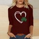 thumbnail image 1 of TaTaai Womens Saint Patricks Day Tshirt Celtic Knot Print Short Sleeve Relaxed Fit Round Neck Casual Top Lightweight Soft Cotton Gift, 1 of 7