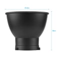 thumbnail image 2 of 7 Inch Standard Reflector Diffuser Lamp Shade Dish with for Bowens Mount Studio Strobe Flash Light, 2 of 7