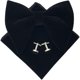 thumbnail image 1 of Mens Pre-Tied Bow Tie Tuxedo Oversized Velvet Bowtie Cufflinks Combo Sets,Velvet Bow, Tuxedo Big Bowtie and Pocket Square Cufflinks(Black), 1 of 5