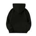 thumbnail image 4 of Kids Pullover Hoodie with HELLO 2026 Graphic Print Long Sleeve Drawstring Hooded Sweatshirt Kangaroo Pocket Casual Fit, 4 of 6