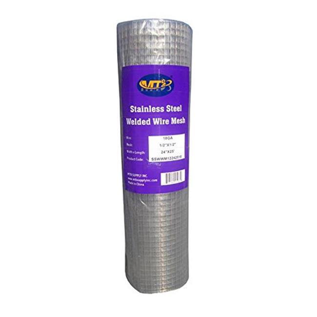 Mtb Ss304 Stainless Steel Welded Wire Mesh 36 Inches X 25 Feet 1 2 Inch X 1 2 Inch Mesh 18ga 1 2mm Walmart Com Mtb Ss304 Stainless Steel Welded Wire Mesh 36 Inches X 25 Feet 1 2 Inch X 1 2 Inch Mesh 18ga 1 2mm Walmart Com