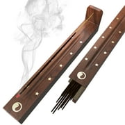 RockDaMic Incense Burner, Wooden Incense Stick Holder - Handmade Ash Catcher Modern Gift Wood Home Dcor