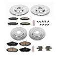 thumbnail image 3 of PowerStop Front and Rear Z23 Evolution Sport Carbon-Fiber Ceramic Brake Pad and Drilled & Slotted Rotor Kit Fits: JAGUAR Select Models K1352, 3 of 10