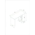 thumbnail image 7 of Ada Home Decor Furniture 3 Tier Walnut Tullock Modern Desk, 7 of 7